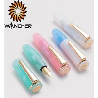 Mini Inked Macaron Sweetheart Cute Fountain Pen Colorful Acrylic WANCHER