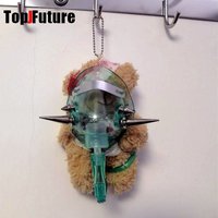Ventilator Disabled Bear Injured Little Doll Y2k Girl Boy Bag Pendant Gothic Lolita Halloween Csplay Props Ornaments