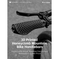 AliExpress West Biking WEST BIKING 3D Printed Bike Grips Ergonomic MTB Handle Grip Breathable Shock Absorption Bike Handlebar Grips Bicycle Accessories