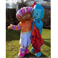 New Adult Hot Sale Foam Both iggle piggle & upsy daisy Mascot Costume Plush Christmas Fancy Dress Halloween Mascot Costume