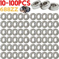 10-100pcs 688ZZ Ball Bearing Double Shielded Double Metal Seal Deep Groove Ball Bearings 8x16x5mm Heavy Load 3D Printer