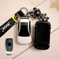 For Benz Glc Class Car Model for Mercedes-Benz CLA CLS GLA GLB GLC GLE GLS EQA EQB EQC Key Case Car Key Case Cover 3 4 Button