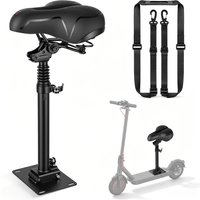 Klappbarer, höhenverstellbarer Elektroroller-Sitz für Segway Ninebot F3 E3 E3Pro, 45-65 cm, stoßdämpfendes PU-Kissen, werkzeuglose Installation, tragbarer Schultergurt, 100 kg Tragfähigkeit.