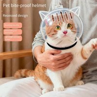 Cat Bubble Muzzle Breathable Sturdy Muzzle Mask Cat Head Cover Space Hood Protective Helmet Anti-bite Pet Travel Supplies