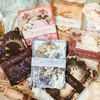 30pcs Secret Garden Decor Scrapbook Vintage Material Paper Combo Kit DIY Junk Journal Collage Photo Album Retro Background paper
