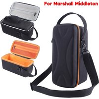 EVA Hard Storage Bag For Marshall Middleton Wireless Speaker Protective Speaker Carrying Case With Hand Strap&Shoulder Strap