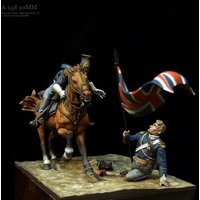 90MM Resin Soldier model kits figure colorless and self-assembled A-1338