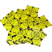 100pcs Size 60x60 20 30 40 50mm Reflector Sheet For Total Station Survey Geography Fluorescent Green Triangle Reflective Sticker