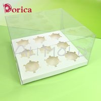 Transparent Packing Box Cupcake Boxes Birthday Wedding Anniversary Cheese Chocolate Cake Slot Pastry Dessert Baking Supply Case