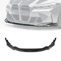 Pare-chocs avant noir brillant pour BMW M3, G80, figurine G82, 2021, 2022, 2023 +, kit de carrosserie, tabliers de protection, séparateur de diffuseur, Jules Spomicrophone