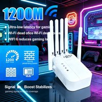 WiFi Extender 1200Mbps Dual Band Wireless Repeater 5GHz 2.4GHz Signal Booster High Speed Internet Amplifier Whole Home Coverage