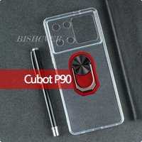 Magnet Phone Case For Cubot P90 2025 6.88" CubotP90 P 90 Shockproof Soft TPU Silicone Cover With Ring Holder