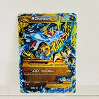 Pokemon Mega Charizard EX 108/106 English Card Holographic Foil Texture DIY Premium Anime Collection Card