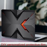 2 laptop stickers Colorful Overlapping Waves Protective film, DIY scratch resistant sticker