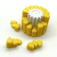 3D Printing Corn Magic Cube Stress Relieving Funy Toys Tetris Jigsaw Puzzle Originality Becrypt Brain Burning Developmental Toys