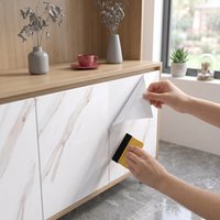Heat & Waterproof Vinyl Contact Paper Peel and Stick Self Adhesive Removable Wallpaper for Kitchen Bathroom Desk Furniture Decor