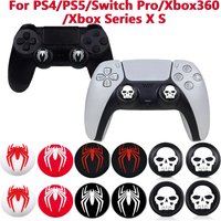 For PS4/Switch2/Switch Pro/Xbox Series X S/Xbox360 Silicone Thumb Grip Caps Cover Joystick Controller Gamepad For PS5 Accessorie