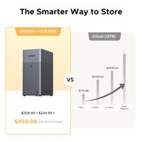 UGREEN NAS DH2300 8G 2-Bay Desktop NAS,Support Capacity 60TB (Diskless), Remote Access, AI Photo Album, Beginner Friendly System