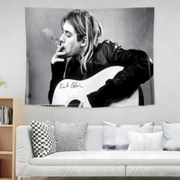Alternative Rock K-kurt C-cobain Tapestry Multipurpose Home Art for Living Room Bedroom Dorm High Quality Soft Fabric
