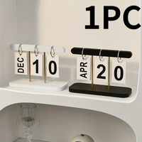 1pc Minimalist Nordic-Style Page,Turning Calendar, Perfect for Decorating Desk Or Living Room table,English text, calendar.