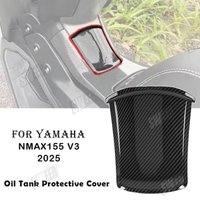 For Yamaha Nmax 2025 Motorcycles Accessories Upgrade Protection NMAX155 V3 Oil Tank Cap Cover Carbon Fiber Fuel Gas Cover