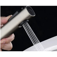 Toilet Douche Bidet Head Handheld Spray For Sanitary Shattaf Shower Pressurizing Handheld Sprinkler Bidet Attachment