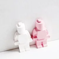 1pc Robot building block mold, handmade silicone mold