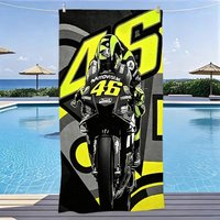 1pc Valentino Rossi VR46 Moto GP Beach Towel Microfiber Quick Dry Sand Free Oversized Gym Sports Towel For Swimming Outdoor