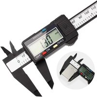 100/150mm Digital Caliper Vernier Caliper Gauge Measuring Tool for Carpentry Tools with Carbon Fiber Dial and Electronic Ruler