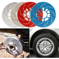 2pcs Disc Brake Rotor Cover for 14" Drum Brake Decorative Aluminum Brake Cover Dust-proof for Auto Rear Wheel Tools Universal