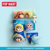 Genuine Pop Mart Crybaby Cry Me An Ocean Series Blind Box Fridge Magnet Collectible Home Decoration Ornaments Gifts Note Holder