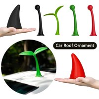 New Creative Cute For Car Roof Car Roof Ornament 3D Stereo Car Stickers Car Exterior Decor Bean Sprouts