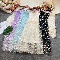YuooMuoo Women Dress 2025 New Fashion Two Layers Daisy Flower Print Mesh Long Summer Dress Vacation Style Lady Beach Vestidos