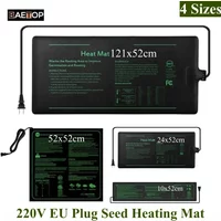 4 Sizes 220V EU Plug Seedling Heat Mat Waterproof Hydroponic Heating Pad for Seed Starting Greenhouse Rooting Germination