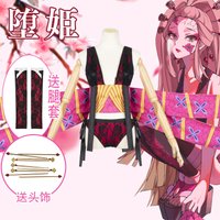 Disfraz de Cosplay de Daki, Traje de Anime de Daki, Peluca, Uniforme Sexy, Disfraces de Halloween y Carnaval para Mujer