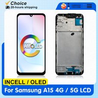 AMOLED For Samsung Galaxy A15 4G A155F LCD Replacement Parts For Samsung A15 5G A156B Display Touch Screen Digitizer Assembly