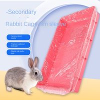10 Stück langlebige Einweg-Kaninchenkäfig-Tablettmatte, transparent, elastisch, Haustier-Tablett-Abdeckung, dicke Folienabdeckung für Hunde und Katzen