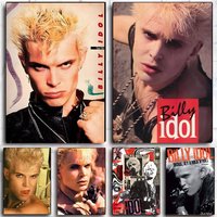 British Singer Sollmusicians Billy I-idole Poster Self-adhesive Waterproof Paper Sticker Coffee House Bar Dorm Room Wall Decor