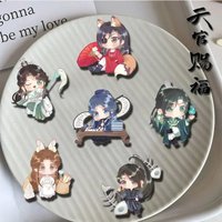 Tian Guan Ci Fu Acrylic Badge Hua Cheng Xie Lian Brooches for Women Anime Feng Shi Qi Rong He Xuan Fashion Pins Jewelry