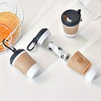 Fashion Coffee Cup Pet Poop Bag Dispenser Portable Dog Waste Bag Holder Outdoor Walking Pet Waste Storage Accessories