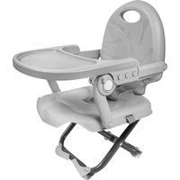 Foldable Children's Booster Seat,for 6m-3y, Portable, Adjustable High Chair, Compact, Removable Tray, grey