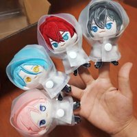 Ensemble Stars!! 2 Raincoat Style Soft Plush Finger Puppet Doll Keychain Bag Pendant Cute Plush Doll Anime Game Toys Collectible