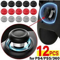 2-12PCS Joystick Caps Replacement Thumbstick Caps Gaming Accessories TPE Elastic Thumb Covers for PS4 PS5 360 Stick Controller