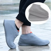 2Pcs Non-slip Waterproof Silicone Shoe Covers, High Elastic Reusable Rain Boot Covers for Men Women Outdoor Daily Use