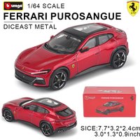 Bburago 1:64 FERRARI Purosangue 296 GTB ASSETTO FIORANO Die cast Alloy car model series children's Christmas boy gift toys