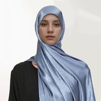 Hot Premium Satin Crinkle Hijab Silk Scarf Chiffon Shawl Plain Muslim Women Hijabs Islam Women Turban Pleated Scarf Ramadan