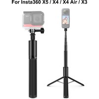 PULUZ 1.22m Retractable Invisible Selfie Stick with Tripod For Insta360 X5 / X4 / X4 Air / X3 / DJI / GoPro Camera Accessories