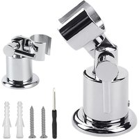1pc Zinc Alloy Shower Head Holder 180 Degree Adjustable Shower Head Holder Wall Mounted Hand Shower Holder With Screw