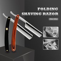 Manuelle Barber Razor Klinge Holz Rasiermesser männer Rasiermesser Professionelle Edelstahl Barber Haar Cut Razor Rasieren Werkzeuge