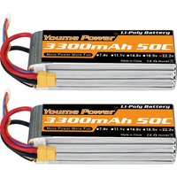 YOUME 22,2 V 6S 3300 mah Lipo Batterie 50C XT60 T Für RC FPV Flugzeuge Drone Racing Boot Auto teile
